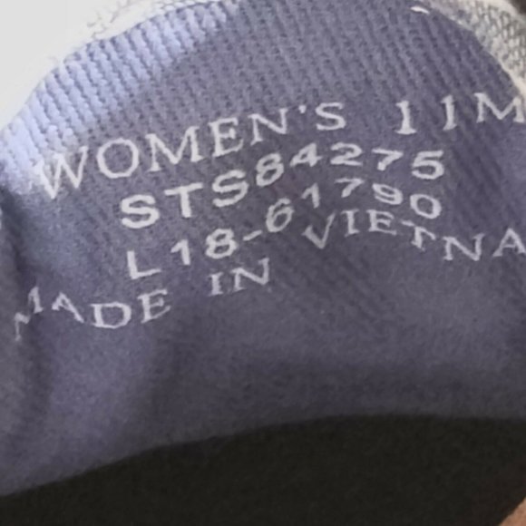 Womens Sperry Size 11M Blue & White Stripes Shoes Leather Laces Classic STS84275 - Picture 10 of 10